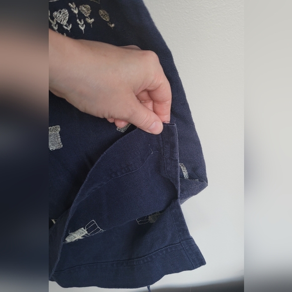 Vintage Linen Embroidered Dress - Picture 6 of 7